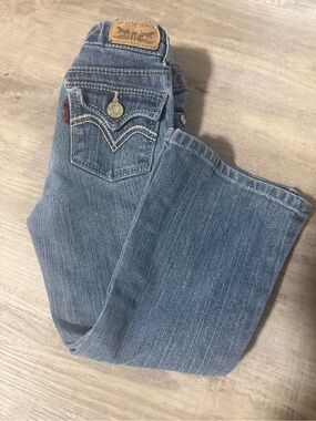 Levi's Little Girl Light Blue — Boot Cut Jeans With Silver Shimmer